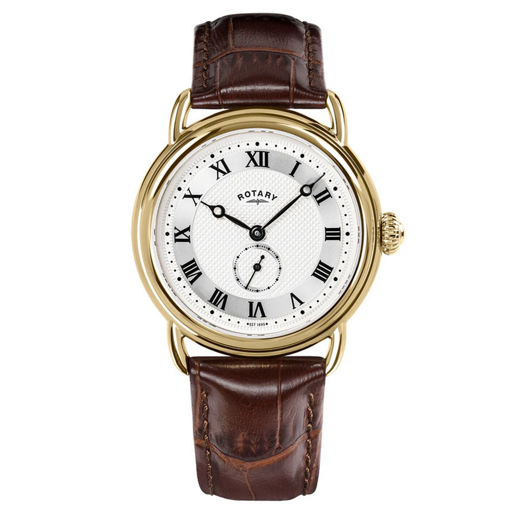 Rotary Gents Heritage Brown Leather Watch - RGS10014/06