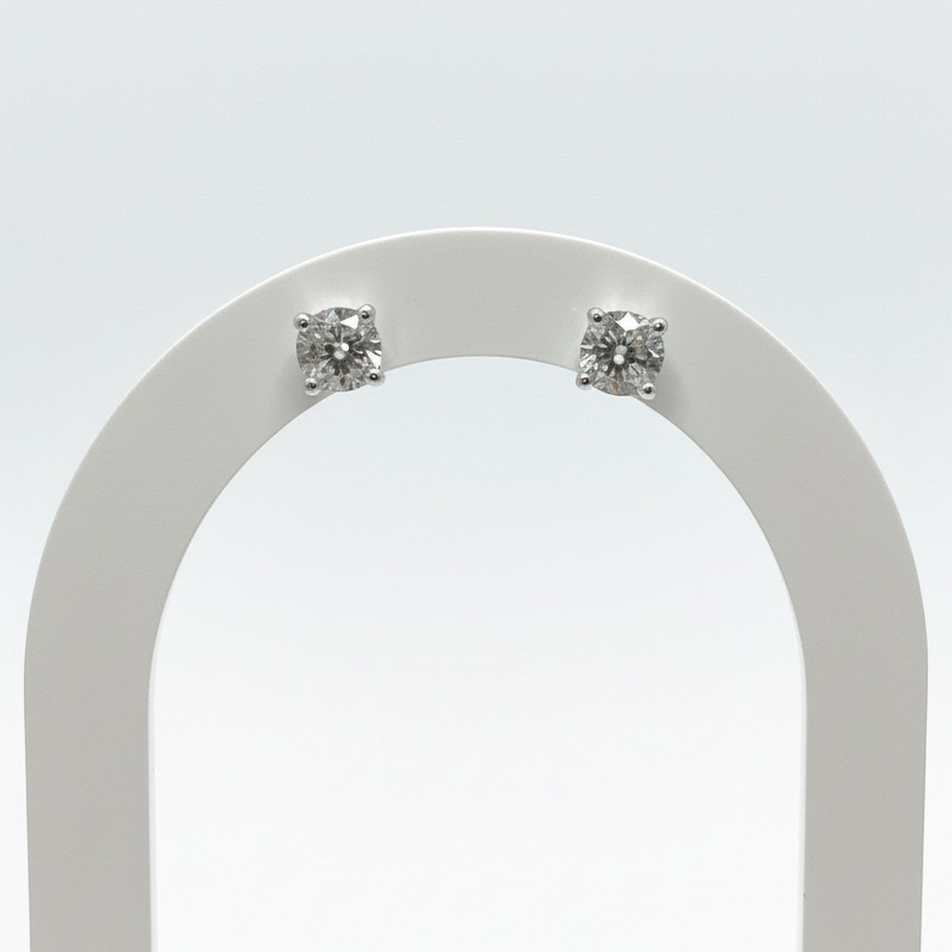 9ct White Gold 1.55ct Lab Grown Diamond Stud Earrings SE210091W