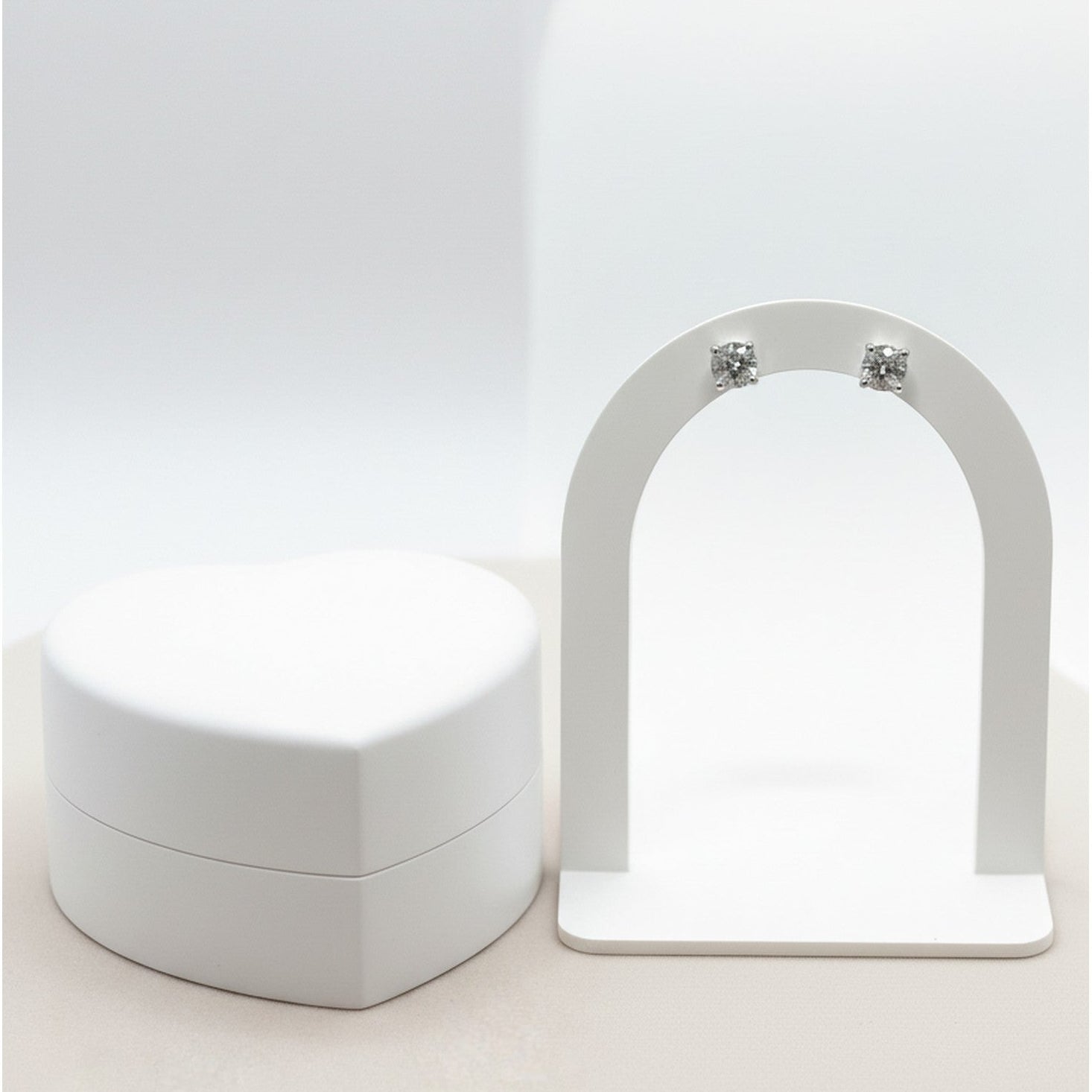 9ct White Gold 1.55ct Lab Grown Diamond Stud Earrings SE210091W