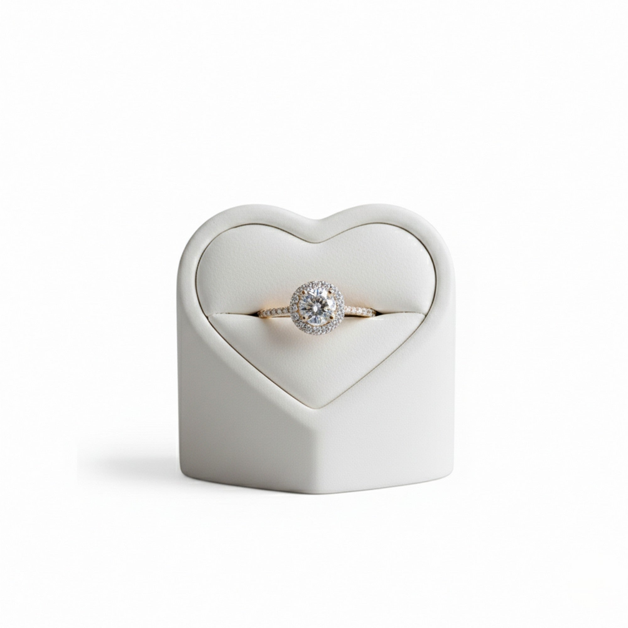 9ct Yellow Gold Pave Round CZ Ring TL-RN904