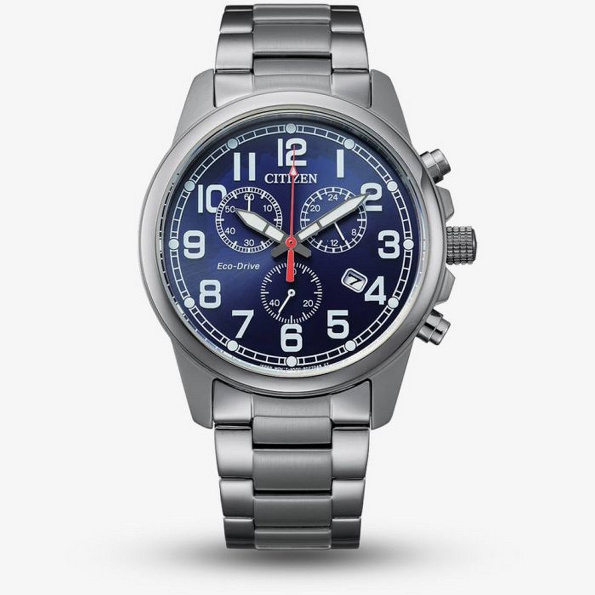 Citizen Eco-Drive Military Blue Bracelet Watch AT0200-56L