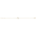 9ct Yellow Gold CZ Star Bracelet 10624