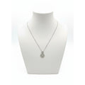 9ct White Gold 0.20pts Diamond Pendant and Chain DP666W