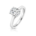 Sterling Silver Oval Cut Cubic Zirconia Ring 12259