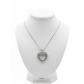 9ct White Gold 0.50pts Heart Pendant and Chain PN-NI50DIAHT