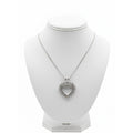 9ct White Gold 0.50pts Heart Pendant and Chain PN-NI50DIAHT