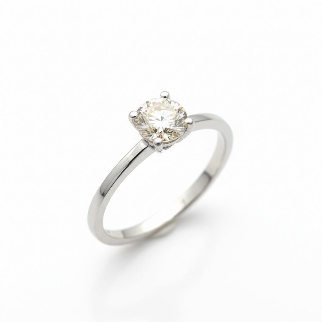 9ct White Gold & 1.06ct Solitaire Diamond Ring R13171A