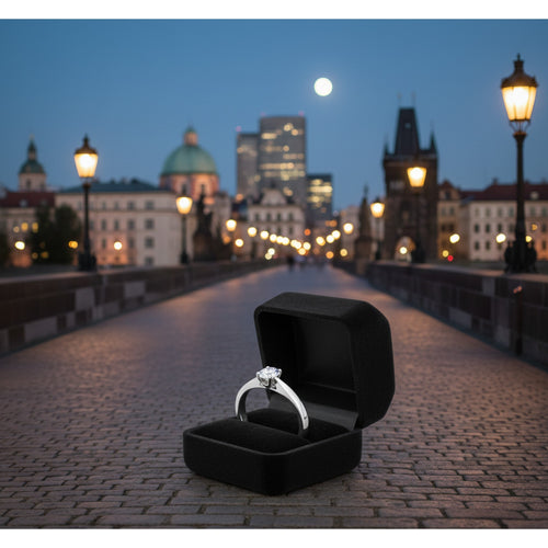 9ct White Gold & 0.47ct Diamond Solitaire Ring PN-R7370A