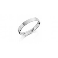 18ct White Gold 4mm Flat Court Wedding Band 12A1/4 Size M SPECIAL OFFER