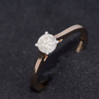 9ct Yellow Gold & 0.50ct Diamond Solitaire Ring R13927A