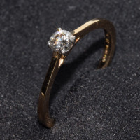 9ct Yellow Gold & 0.30ct Diamond Solitaire Ring R13928A