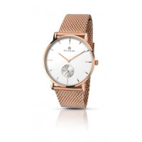 Accurist Mens Mesh Rose Gold Plated Watch 7128