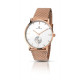 Mens Mesh Rose Gold Plated Watch 7128