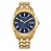 Gents Eco Drive Gold Plated Stainless Steel Watch BM7532-54L