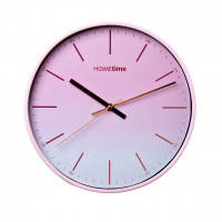 Round Wall Clock Ombre Blush Foil Numbers 30cm W7959P