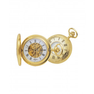 Woodford Gents Gold Plated Half Hunter Pocket Watch 1021