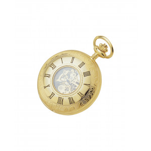 Woodford Gents Gold Plated Half Hunter Pocket Watch 1021