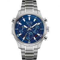 Bulova Gents Marine Star Chronograph Stainless Steel Watch 96B256