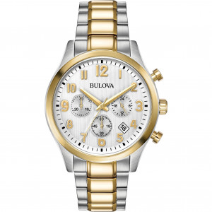 Bulova Gents Two Tone Bracelet Watch 98B330