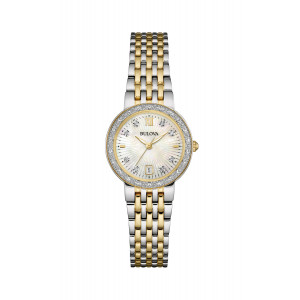 Bulova Ladies Bracelet Watch Set With 30 Diamonds 98W211