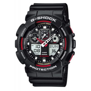 Casio G-Shock Black Resin Strap Watch GA-100-1A4ER
