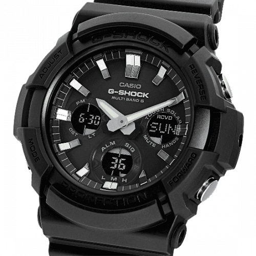 Casio G-Shock Black Resin Strap Watch GAW-100B-1AER