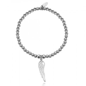 Dollie Sterling Silver Hope Angel Wing Bracelet B0054