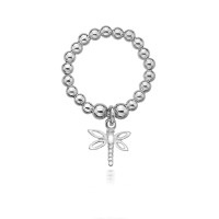 Dollie Sterling Silver Dragonfly Ring R0014