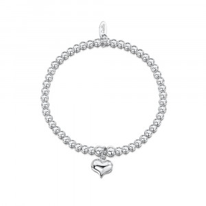 Dollie Sterling Silver Paris Heart Bracelet B0003