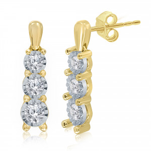 Diamond Earrrings (9ct Gold)