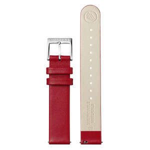 Mondaine 16mm Red Vegan Grape Leather Watch Strap FG311630Q