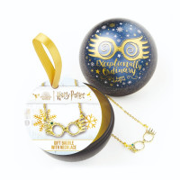 Harry Potter Luna Lovegood Glasses Christmas Gift Bauble with Necklace HPCB0256