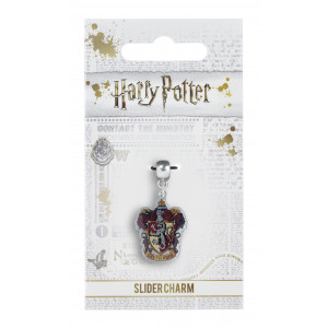 Harry Potter Silver Plated Gryffindor Slider Charm HP0022