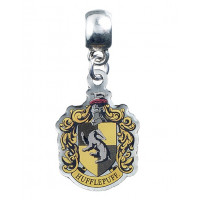 Harry Potter Silver Plated Hufflepuff Crest Slider Charm HP0024