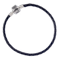 Harry Potter Black Leather Bracelet for Slider Charms - HP0029