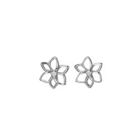 HOT DIAMONDS Silver Amulets Flower Earrings DE711