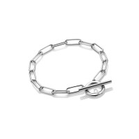 HOT DIAMONDS Silver Linked T-Bar Bracelet DL653