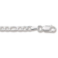 Silver Light Figaro Chain