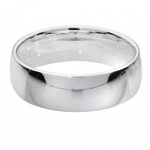 Silver Traditional Court 6mm Wedding Ring G7716