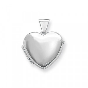 Silver Plain Heart Locket TL-G6575