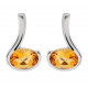 Silver Citrine Stud Earrings UN-ME-944GC