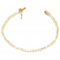 9ct White Gold Diamond Tennis Bracelet 2.10ct