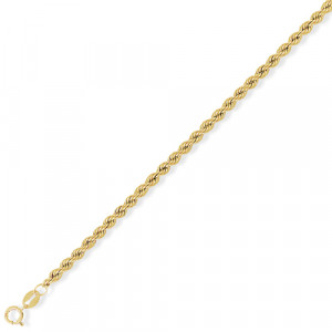 9ct Yellow Gold 16" Rope Chain SB-CN002A-16