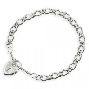 Silver Padlock Charm Baby Bracelet  CE-R7139