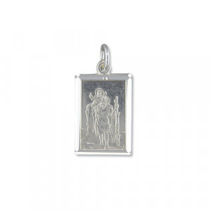 Silver Rectangle St Christopher CE-2521