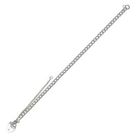 Silver Single Link Charm Bracelet